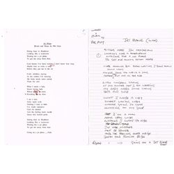 PHIL RAM: HANDWRITING LYRICS TO JET PLANE.