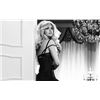 Image 1 : KATE UPTON IN BLACK DRESS.