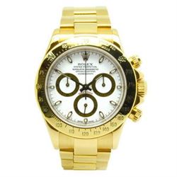 18 CT GOLD ROLEX DAYTONA MENS WATCH.