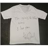 Image 1 : MICHAEL JACKSON INSCRIBED AND SIGNED T SHIRT.