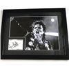 Image 1 : MICHAEL JACKSON SIGNED CARD IN DISPLAY.