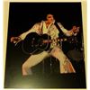 Image 1 : ELVIS PRESLEY ON STAGE IN JUMPSUIT 15.5 X 19.5 INCHES.