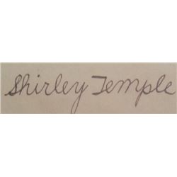 SHIRLEY TEMPLE SIGNED.