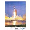 Image 1 : THE LAUNCH OF APOLLO 11 - KENNEDY SPACE CENTER LITHO.