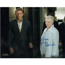 JUDI DENCH SIGNED BOND PHOTO.