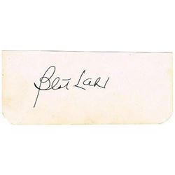 BERT LAHR SIGNED PAPER.