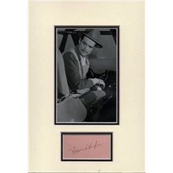 HOWARD HUGHES SIGNED PAPER.