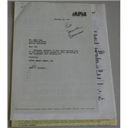 JAMES CAAN 1965 SIGNED CONTRACTS.