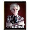 Image 1 : BILL RAY SIGNED: ANDY WARHOL PORTRAIT 1980 CRYSTAL ARCHIVAL C PRINT. 32x24 INCHES.