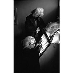 HELLS ANGELS "RUTH AT JUKEBOX" BILL RAY SIGNED SILVER GELATIN.