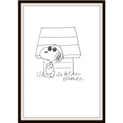 DRAWING OF SNOOPY BY CHARLES SCHULZ.