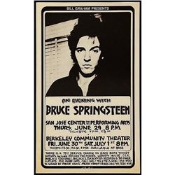 ORIGINAL RANDY TUTEN SIGNED BRUCE SPRINGSTEEN POSTER.