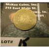 Image 2 : 1866 With Rays U.S. Shield Nickel, Fine, 2016 Red Book value $50.00