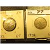 Image 1 : Lot Canada Nickels: 1933 & 34 both grading EF.