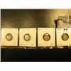 Image 1 : Lot of Newfoundland Five Cent Silvers: 1938 VF, 1940C VF, 1941C EF, & 1942C EF.