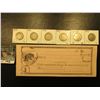 Image 1 : 189_ Era blank Check with Bear lithograph; & 1890-95 Complete Set of Liberty Nickels.