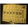 Image 1 : August 10th, 1861 $1, $5, $10, $20, $50, & $100 Movie Scrip Bank Notes, "American Bank Note Co. New 