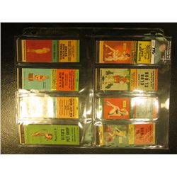 Collection of (8) different Risque Match Book Advertising Covers In a special plastic page for cover