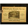 Image 2 : 1930 era sign "Peoples State Bank of Milan/Safety/Deposit Boxes/For Rent/ A Bank/of Service and/Safe
