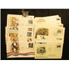 Image 2 : (50) 1978-2006 First Day Stamp Covers Singles and Sets.