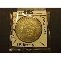 1880 S Morgan Silver Dollar. EF.