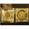 Image 1 : Netherlands: 1902 25c & 1963 2 1/2 Gulden. Both Silver. KM value $15.25.