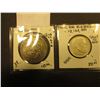 Image 2 : German Silver: 1938 D Nazi Germany, Two Mark, KM93 (with swastika) BU & 1972D Ten Mark, KM132, EF.