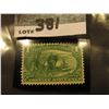 Image 1 : Scott #285 1c Trans Mississippi Expo, Dark Yellow Green, Mint Never Hinged.
