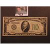 Image 1 : Series 1934 A $10 Federal Reserve Note, obverse Macro G67, reverse Macro 844, VF.