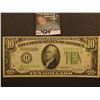 Image 1 : Series 1934 A $10 Federal Reserve Note, obverse Macro B58, reverse Macro 808, EF.