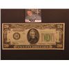 Image 1 : Series 1934 A $20 Federal Reserve Note, obverse Macro E28, reverse Macro 335, Near CU.