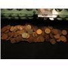 Image 2 : Metal sorting rack for Lincoln Cent Rolls, holds 30 rolls; & a group of (142) Unsorted Lincoln Cents