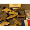 Image 2 : A large group of brass "Member" badges designed to attach a ribbon; "Topeka 1938" Brass Pin-back; & 