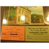Image 2 : 3 1/4" x 5 3/8" matted print "Storey County Court House Virginia City, Nevada", in original shrink w