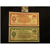 Image 1 : $1 MS #:  NJ165-1 (hole cancelled) & $10 NJ165-10 (not hole cancelled) (This latter is the next note