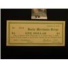 Image 1 : “March 10, 1933 Burke Merchants Script” One Dollar (North Carolina) Depression Script, Uncanceled & 