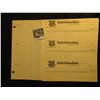 Image 2 : (6) Sheets of blank checks 1920 era "The First National Bank Tishomingo, Okla." with attached stubs.