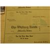 Image 2 : Three-piece Sheet of blank Checks from "The Cut Price Shoe Store W.H. Swarts Atlantic, Iowa" 1910 er