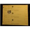Image 1 : (11) Three-piece Sheets of blank Checks drawn on "Farmers Trust and Savings Bank, Charles City, Iowa