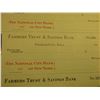 Image 2 : (11) Three-piece Sheets of blank Checks from 1910 era "Farmers Trust & Savings Bank Charles City, Io