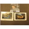 Image 1 : 1987 Unsigned Iowa Trout Stamp & 1997 Iowa Wildlife Habitat Stamp Unsigned (depicts a Red Fox).