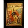 Image 1 : July 6, 1901 "Leslie's Weekly" "July 4th."  Woman with Hairband of Firecrackers.  Price 10-Cents.