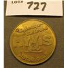 Image 1 : "Mileage-/Metered/Hy Vis Motor Oils", back sectioned with figures, AU, brass, 33 mm.