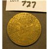 Image 2 : "Mileage-/Metered/Hy Vis Motor Oils", back sectioned with figures, AU, brass, 33 mm.