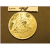 Image 2 : Japanese One Yen .900 fine Silver. Dragon design. Two counterstamps. VF. We tested this piece and it