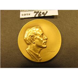 "1891/Gold Strike/Cripple Creek, Colo.", "Bob Womack", designer Paul Keith 1971., Brass, 41mm. Unc. 