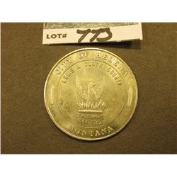 "Guardian of the Gulch/Helena/Montana/Official Souvenir Silver Dollar", rev. "City of Helena/Lewis &