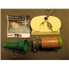 Image 2 : (3) Small advertising style Key-chains, one is a scope which peering through reveals a topp-less nud