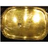 Image 2 : 16" x 22" Unmarked (Silver-plated???) Serving Plate. One of the handles is present but off.