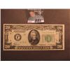 Image 1 : Series 1934A $20 Federal Reserve Note "F" Atlanta, Georgia. Macro plate obverse H35, reverse macro p